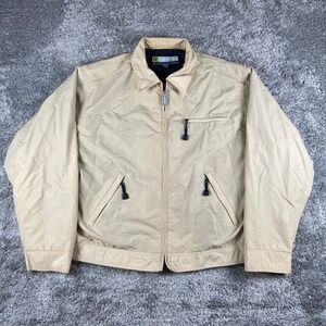 Boston Traders BT Equipment Jacket Mens Medium Tan Utility Gorpcore Windbreaker